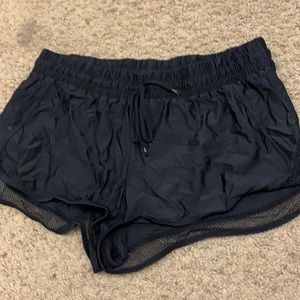 Black athletic shorts